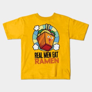 Real Men Eat Ramen Kids T-Shirt